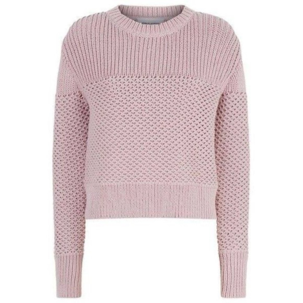 Public School New York Cony Sweater Pink Bond Knit Crew
